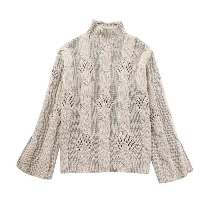 TEEK - Texture Knitted Turtleneck Sweater TOPS theteekdotcom S  