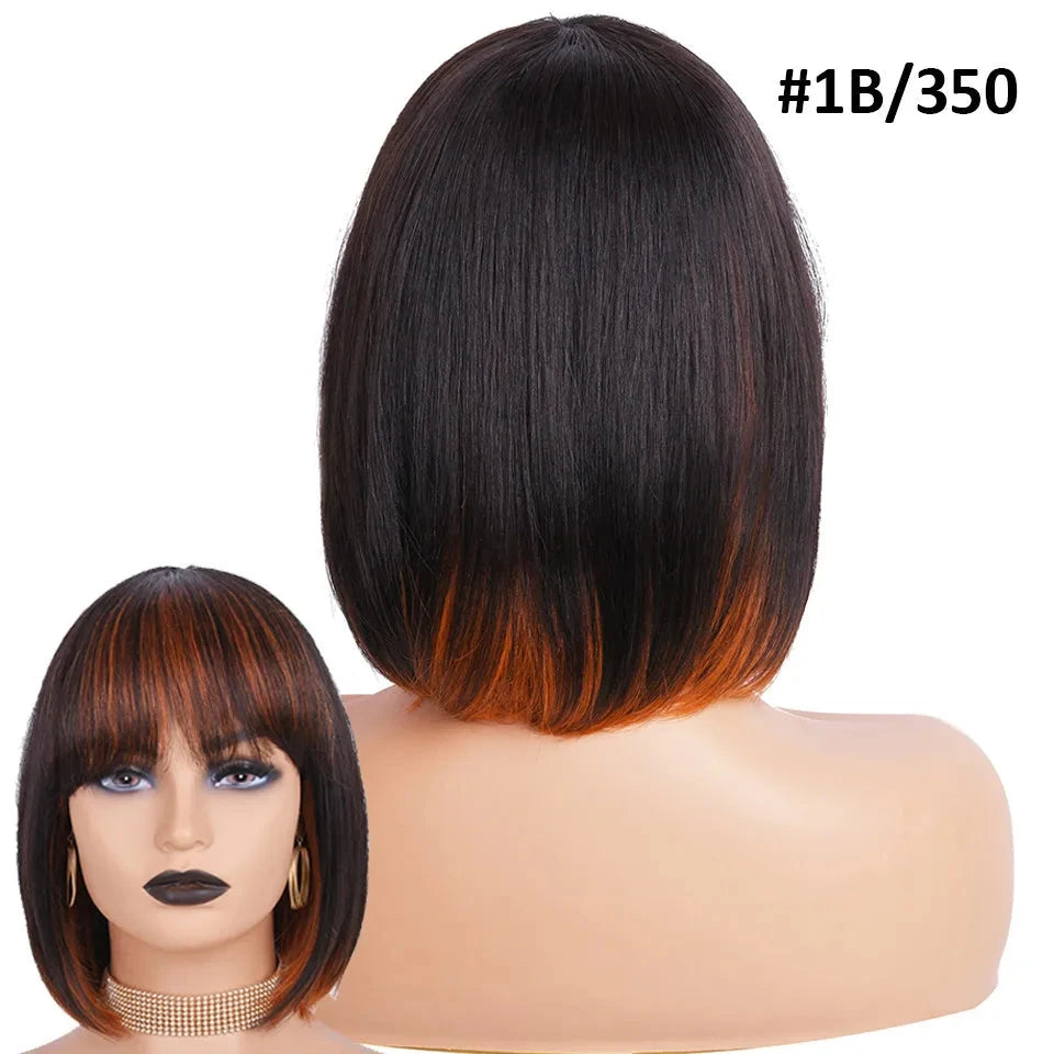 TEEK - Color Mix Ombre Short Bob Wig HAIR theteekdotcom 1B 350 14inches 