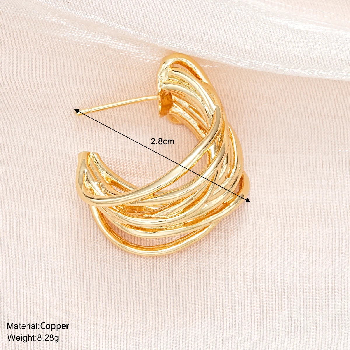 TEEK - Wide Clip-On Cuff Earrings JEWELRY theteekdotcom