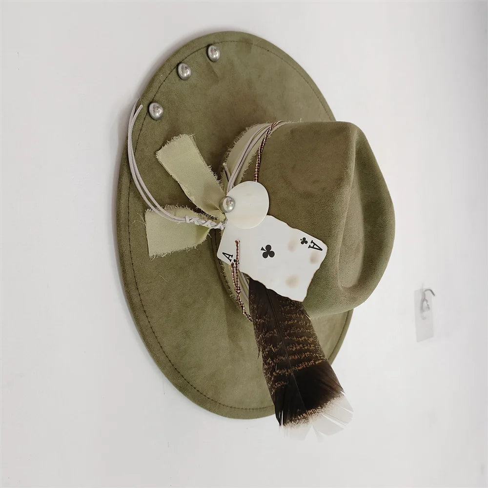 TEEK - Retro Suede Fedora Hat HAT theteekdotcom 21 56-58cm/22.4-22.8in 