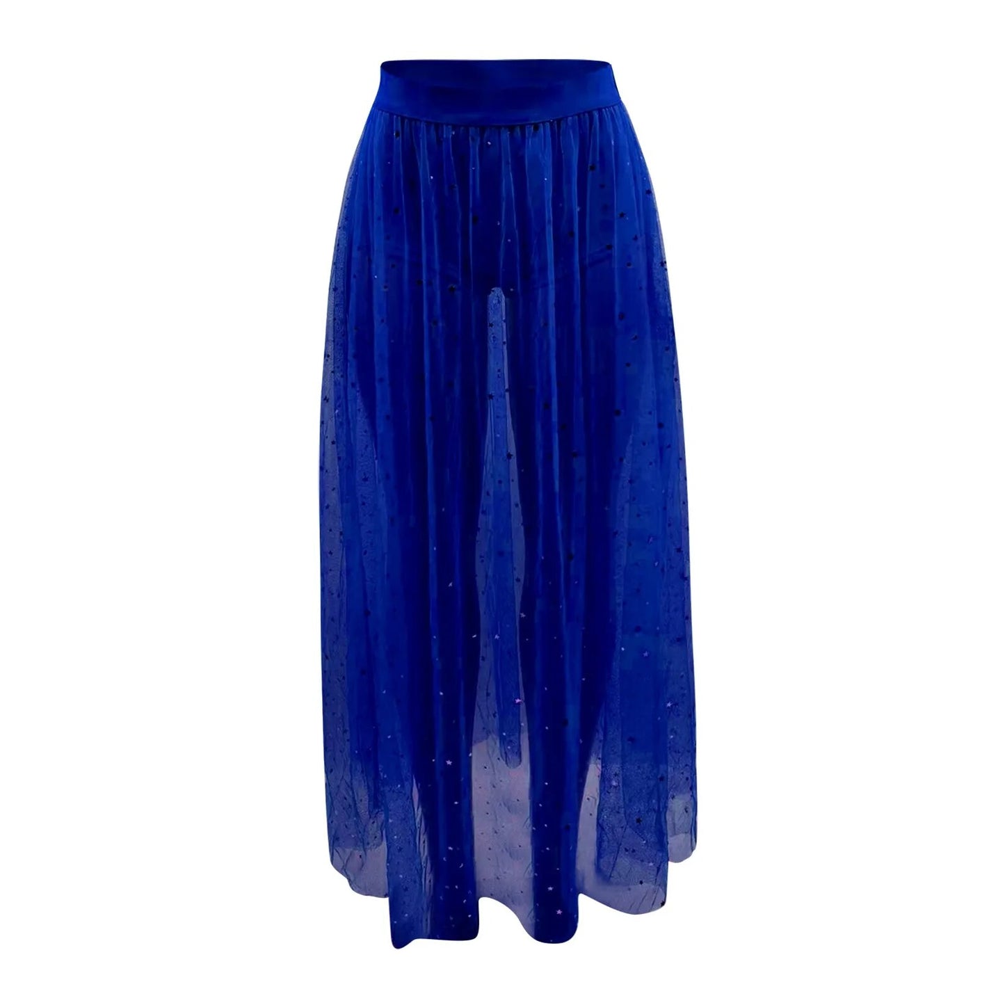 TEEK - Mesh High Waist Galaxy Skirt SKIRT theteekdotcom Blue S 
