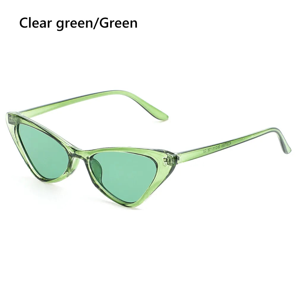 TEEK - Passenger Cat Eye Sunglasses EYEGLASSES theteekdotcom Clear Green-Green  