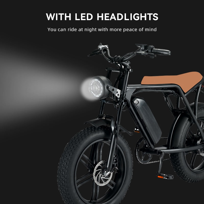 TEEK - The Gents Mens 750w 55KM/H w/ LED Headlights Adult Electric Bicycle TRANSPORTATION theteekdotcom   