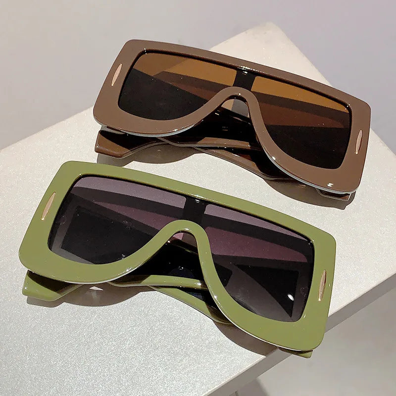TEEK - Oversized Vintage Flat Top Sunglasses EYEGLASSES theteekdotcom