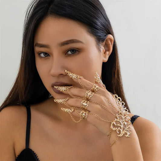 TEEK - Exaggerated Thai Lace Chain Hand Jewelry JEWELRY theteekdotcom   