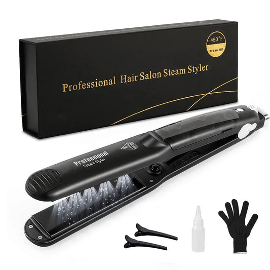 TEEK - Steam Ceramic Vapor Flat Iron HAIR TOOL theteekdotcom