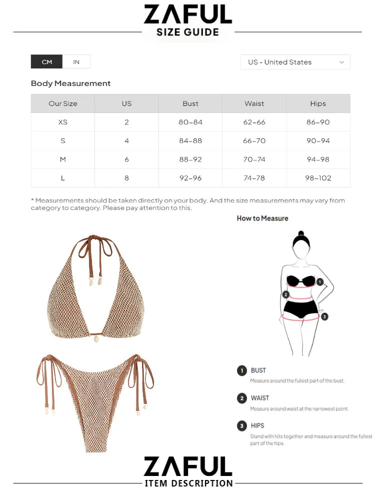 TEEK - Multiway Contrast Fishnet Bikini SWIMWEAR theteekdotcom   
