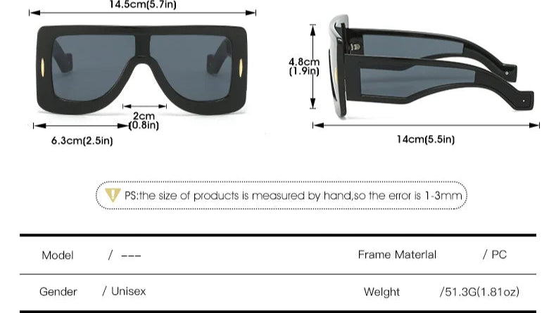 TEEK - Oversized Vintage Flat Top Sunglasses EYEGLASSES theteekdotcom