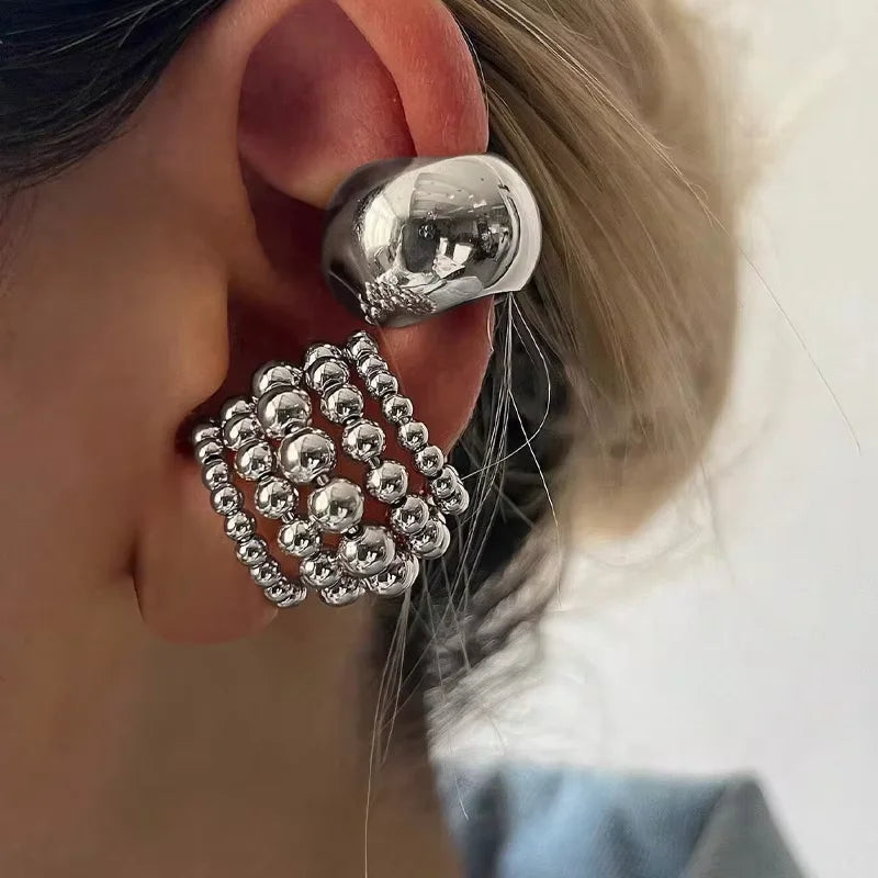 TEEK - Wide Clip-On Cuff Earrings JEWELRY theteekdotcom