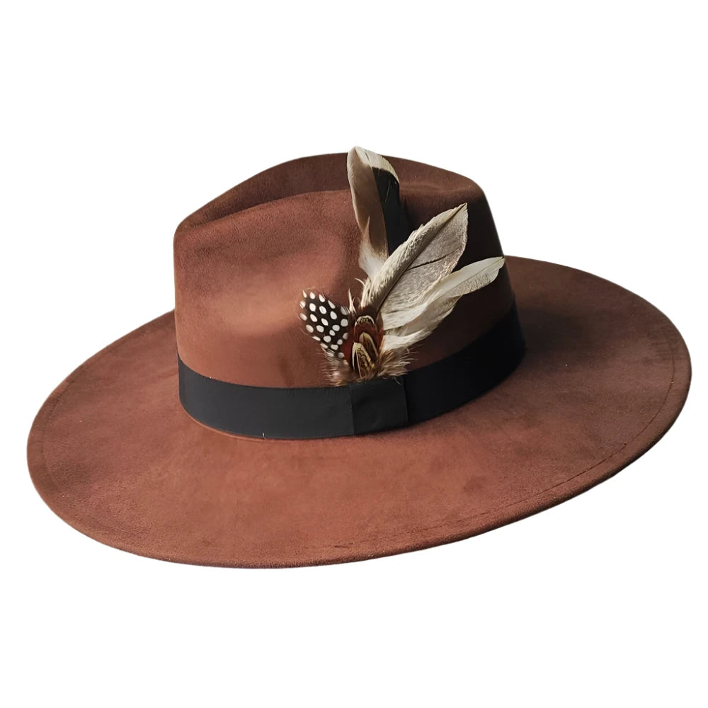 TEEK - Retro Suede Fedora Hat HAT theteekdotcom 1 56-58cm/22.4-22.8in 