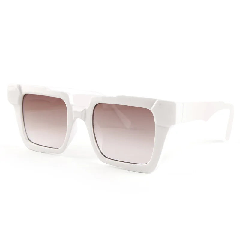 TEEK - Square Sunshade Eyewear EYEGLASSES theteekdotcom White coffee