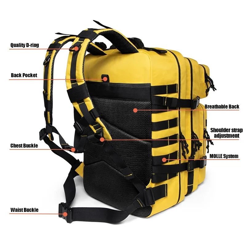 TEEK - 45L Barred Backpack BAG theteekdotcom