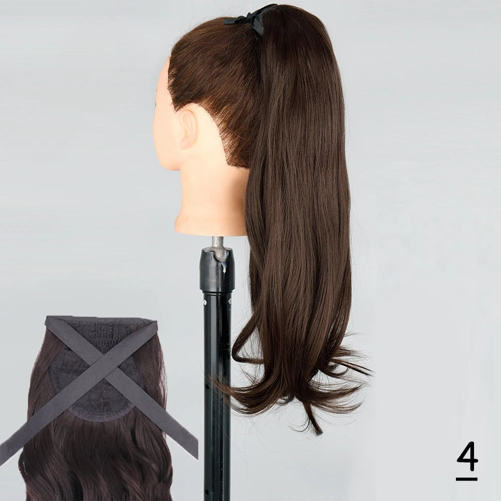 TEEK - Synthetic Long Tie Ponytail Extension HAIR theteekdotcom 4 2 22INCHES