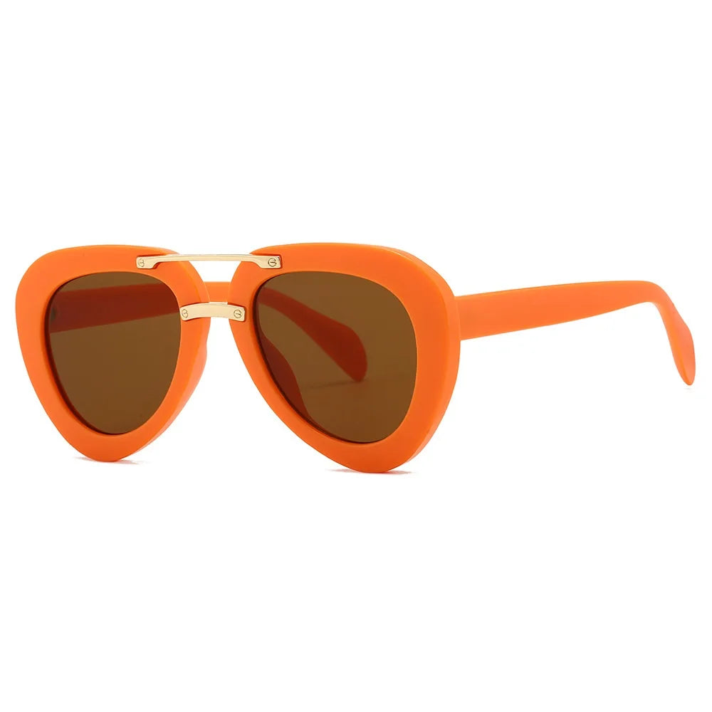 TEEK - Black Travel Vintage Sunglasses EYEGLASSES theteekdotcom orange