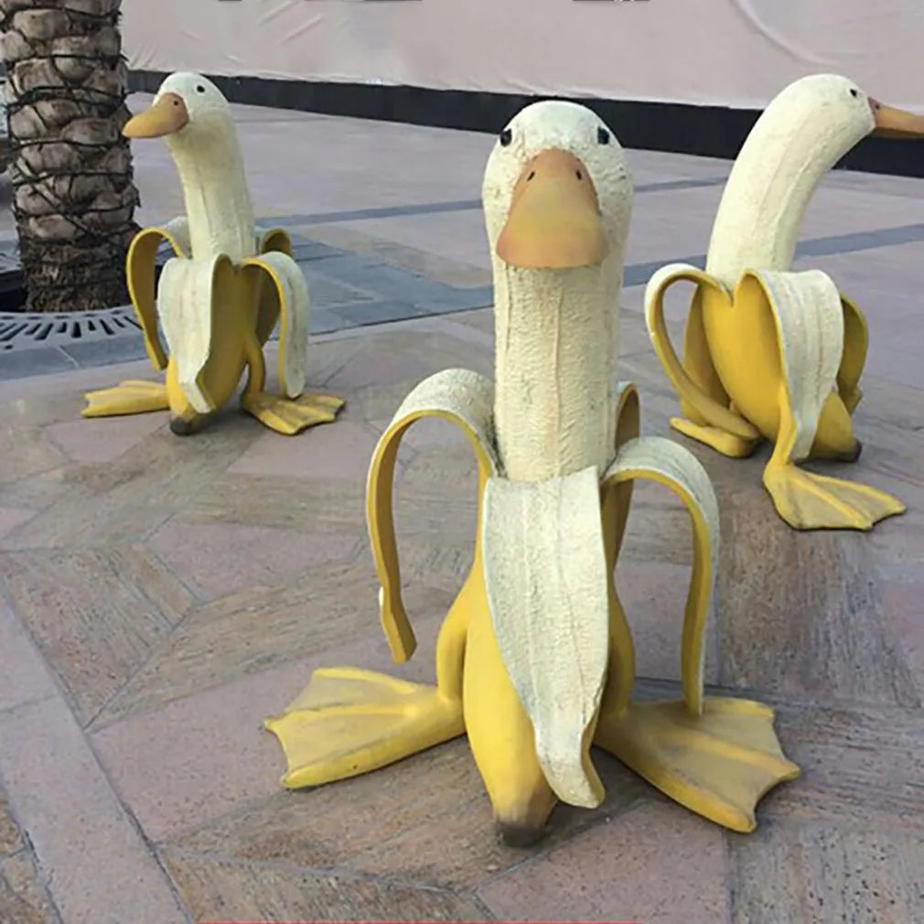 TEEK - Banana Duck Garden Yard Decor HOME DECOR theteekdotcom   