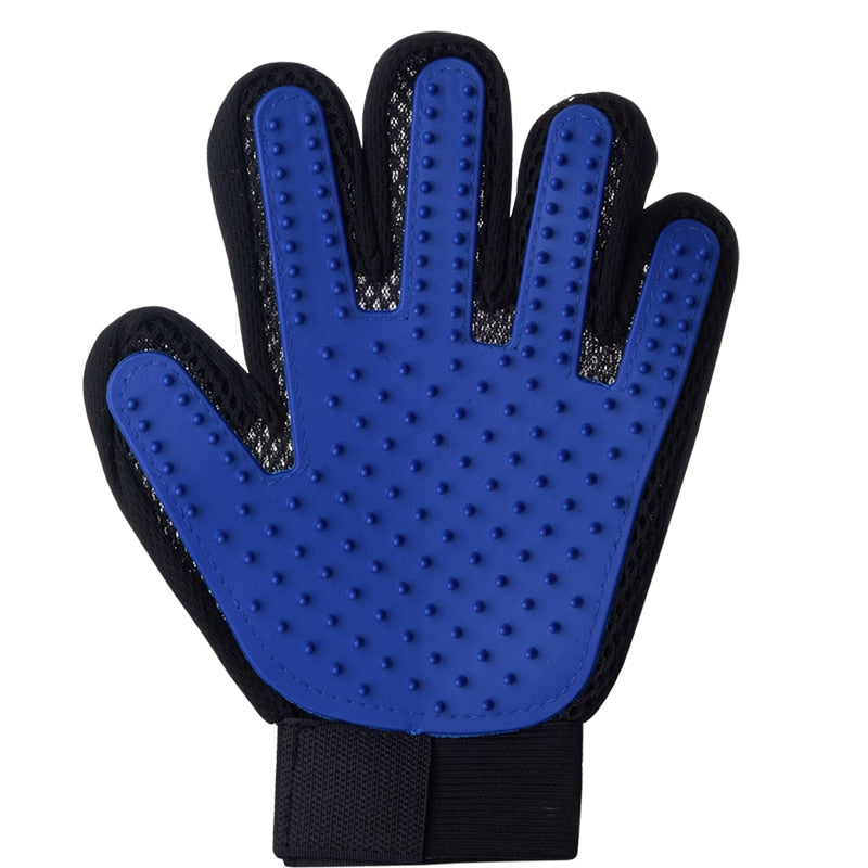 TEEK - Pet Grooming Glove  theteekdotcom Left Blue  