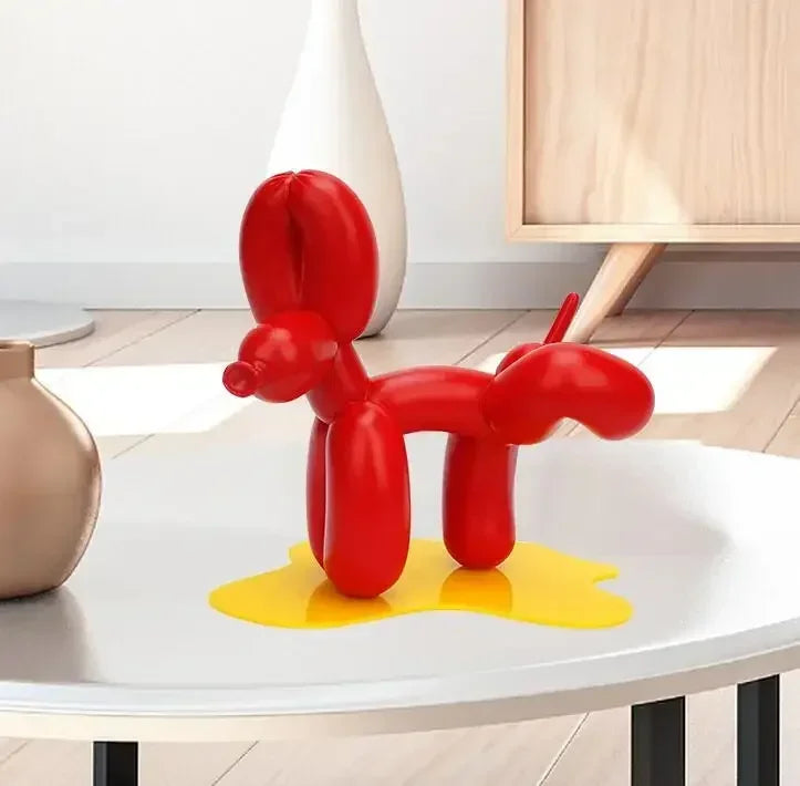 TEEK - Nordic Mess Balloon Dog Sculpture HOME DECOR theteekdotcom RED