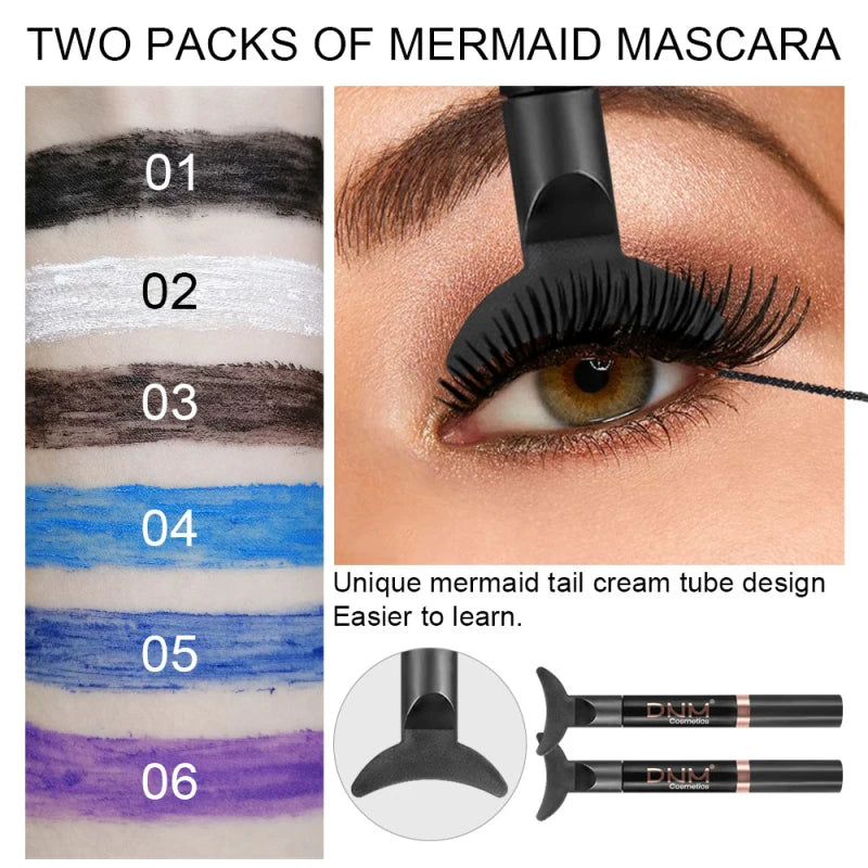 TEEK - Easy Apply 6 Colors Curling Waterproof Mascara MAKEUP theteekdotcom