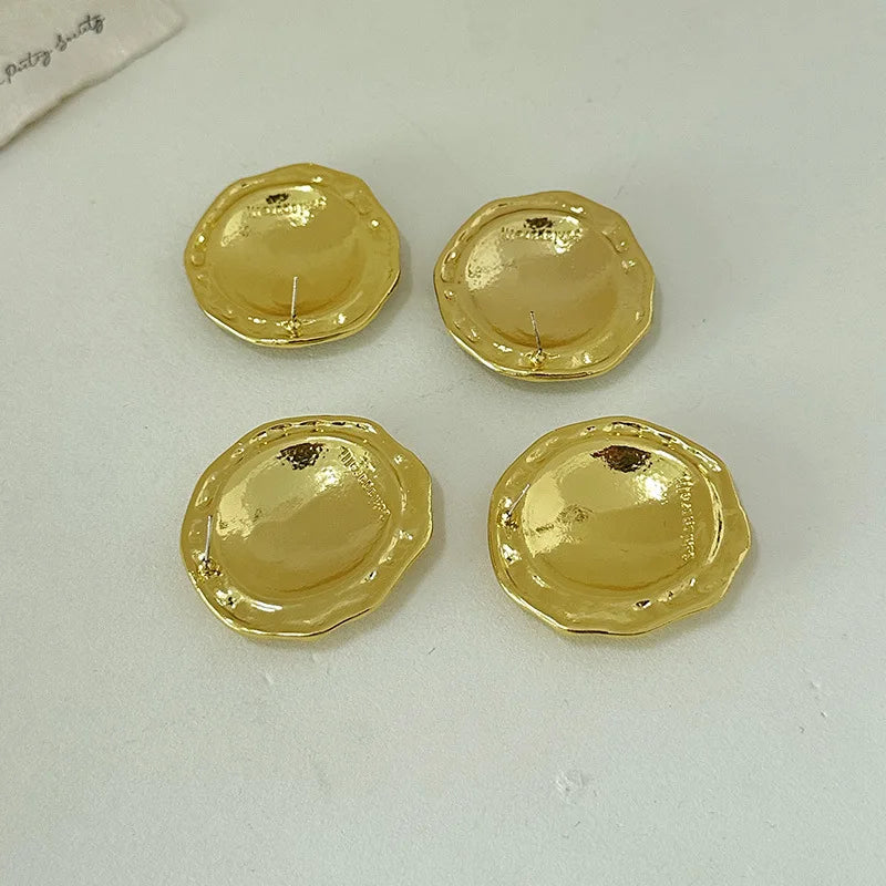 TEEK - Vintage Exaggerated Metal Alloy Round Jewelry JEWELRY theteekdotcom