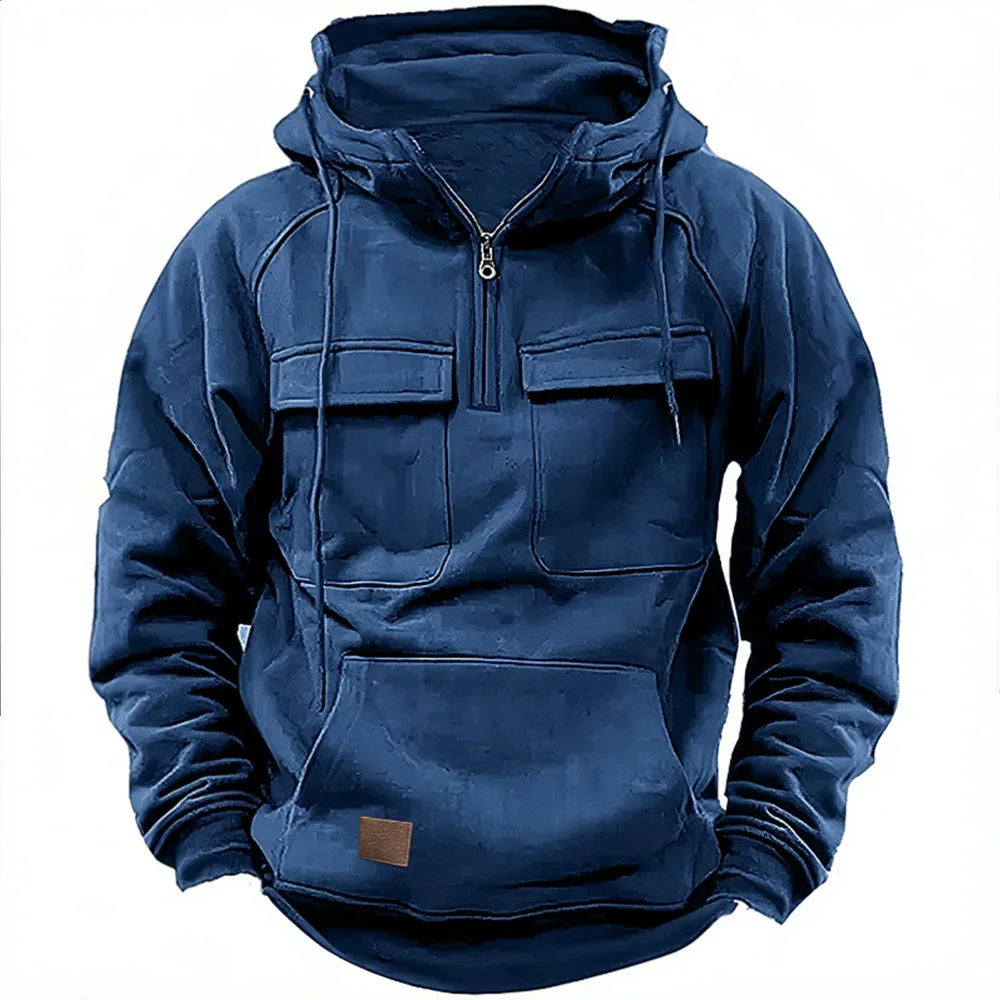 TEEK - Mens Hoodie Sweatshirt TOPS theteekdotcom Dark Blue S