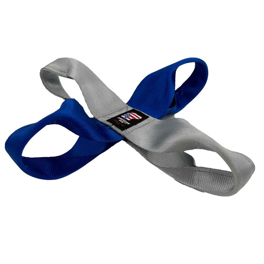 TEEK - Seatbelt Quad Flopper PET SUPPLIES TEEK AD Blue/Silver