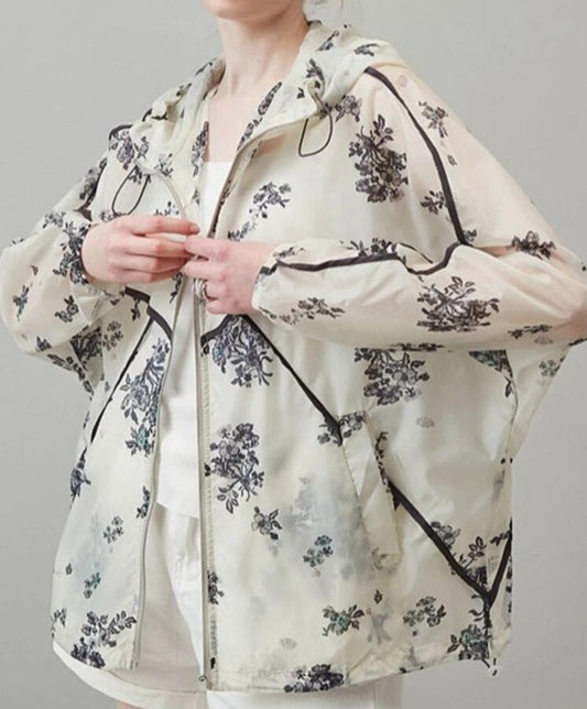 TEEK - Hooded Floral Linear Jacket JACKET theteekdotcom S  