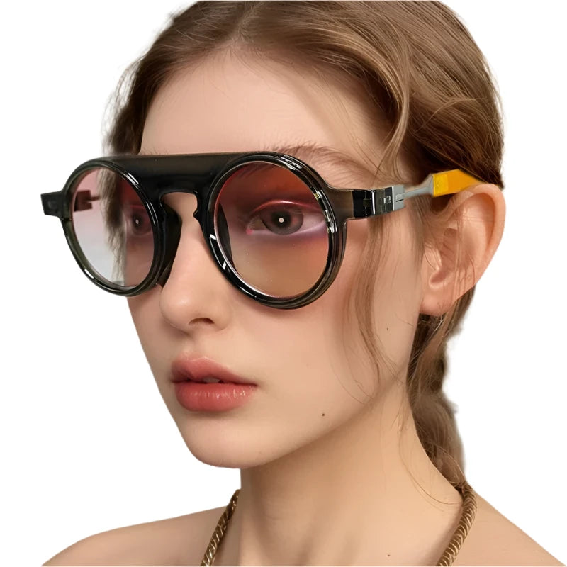 TEEK - Round Retro Deco Sunglasses EYEGLASSES theteekdotcom