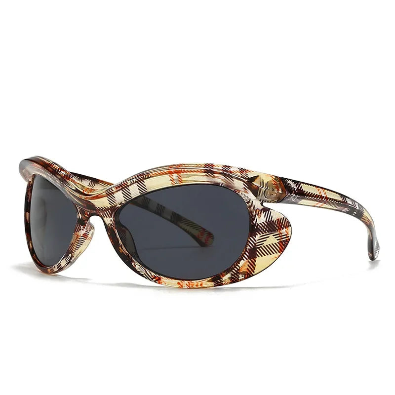 TEEK - Vintage Owl Heterotypic Sunglasses EYEGLASSES theteekdotcom Stripe Black