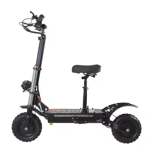 TEEK - Black 6000W High Power Adult Electric Scooter Foldable 60 Miles 50 Mph Fast Electric Scooter TRANSPORTATION theteekdotcom