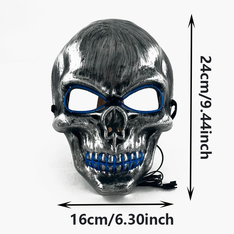 TEEK - Skull Head Luminous Mask COSTUME theteekdotcom