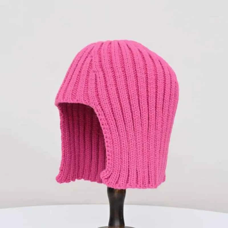 TEEK - Solid Color Knitted Bob Overhead Cap