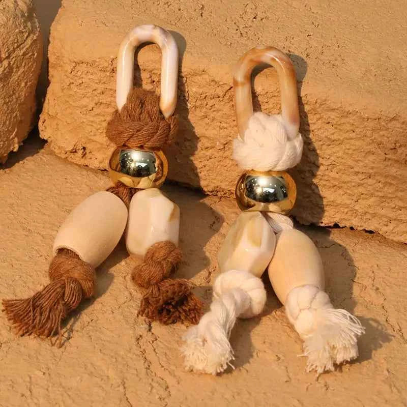 TEEK - White Light Yellow Gold Long Beads &Ropes Earrings JEWELRY theteekdotcom