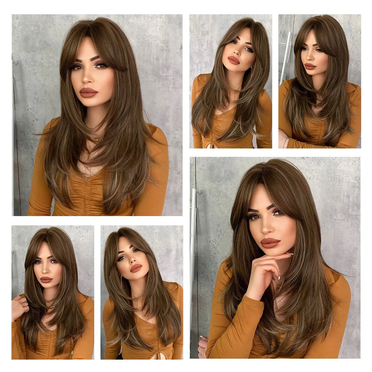 TEEK - Long Looker Layered Heat Resistant Synthetic Wig HAIR theteekdotcom   