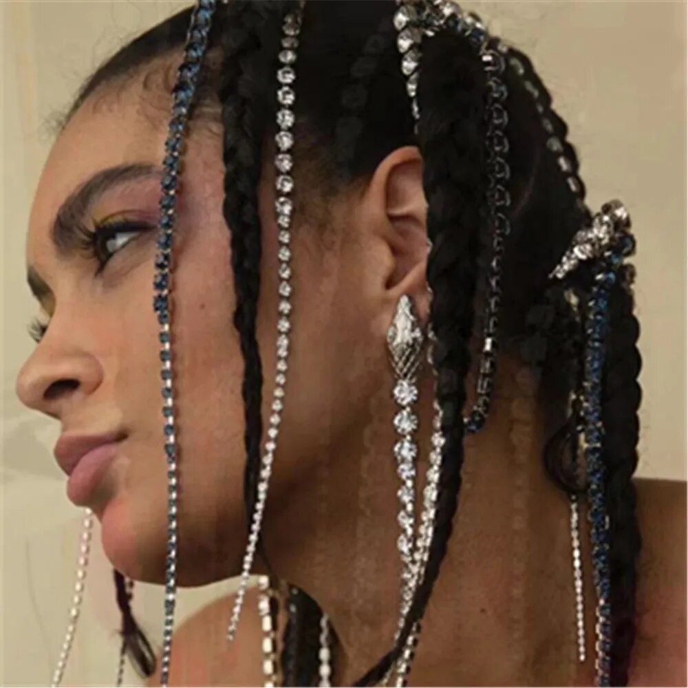 TEEK - Crystal Long Tassel Snake Hair Jewelry HAIR CARE theteekdotcom   
