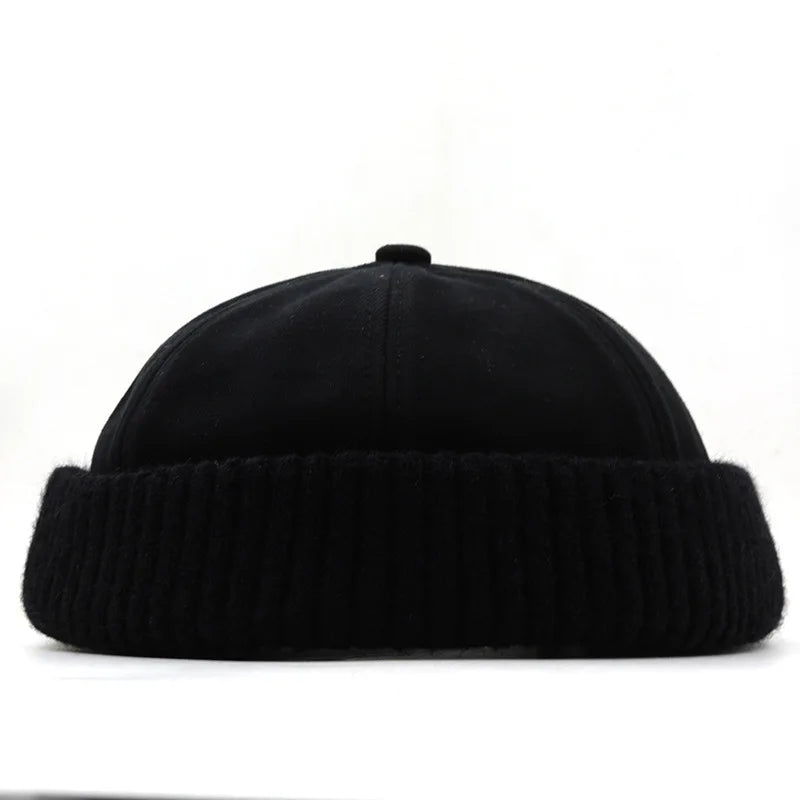 TEEK - Mens Knitted Brimless Hat HAT theteekdotcom Black