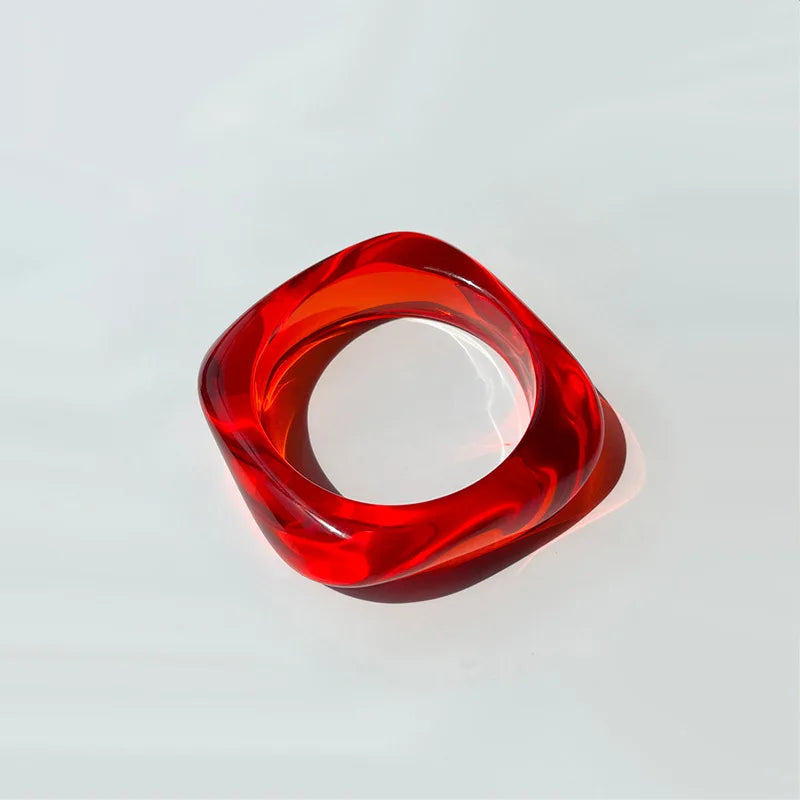 TEEK - Acrylic Colorful Square Resin Bracelet JEWELRY theteekdotcom A  