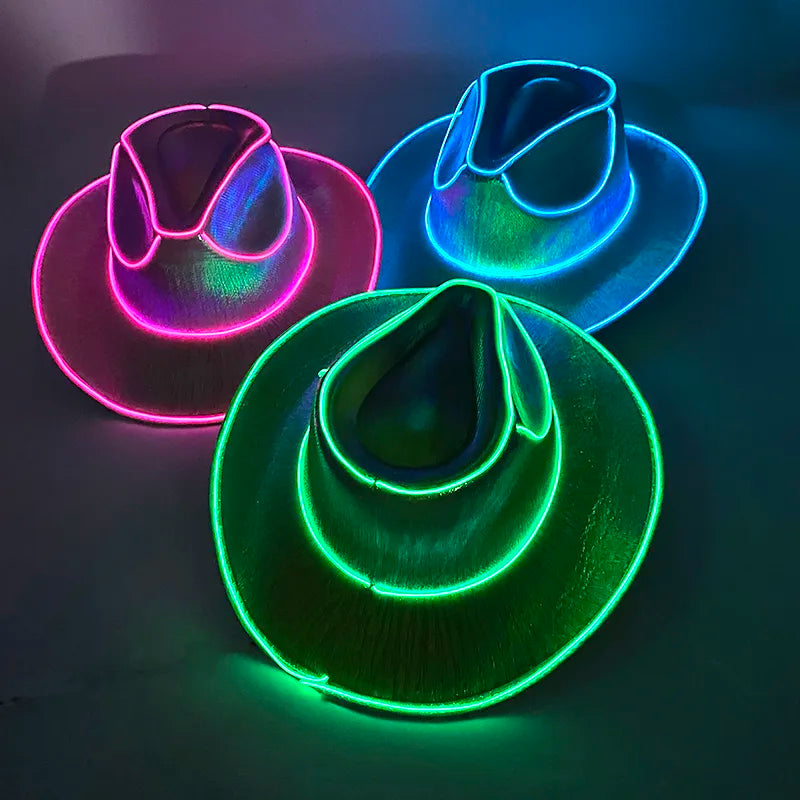 TEEK - Wireless LED Cowgirl Hat HAT theteekdotcom   