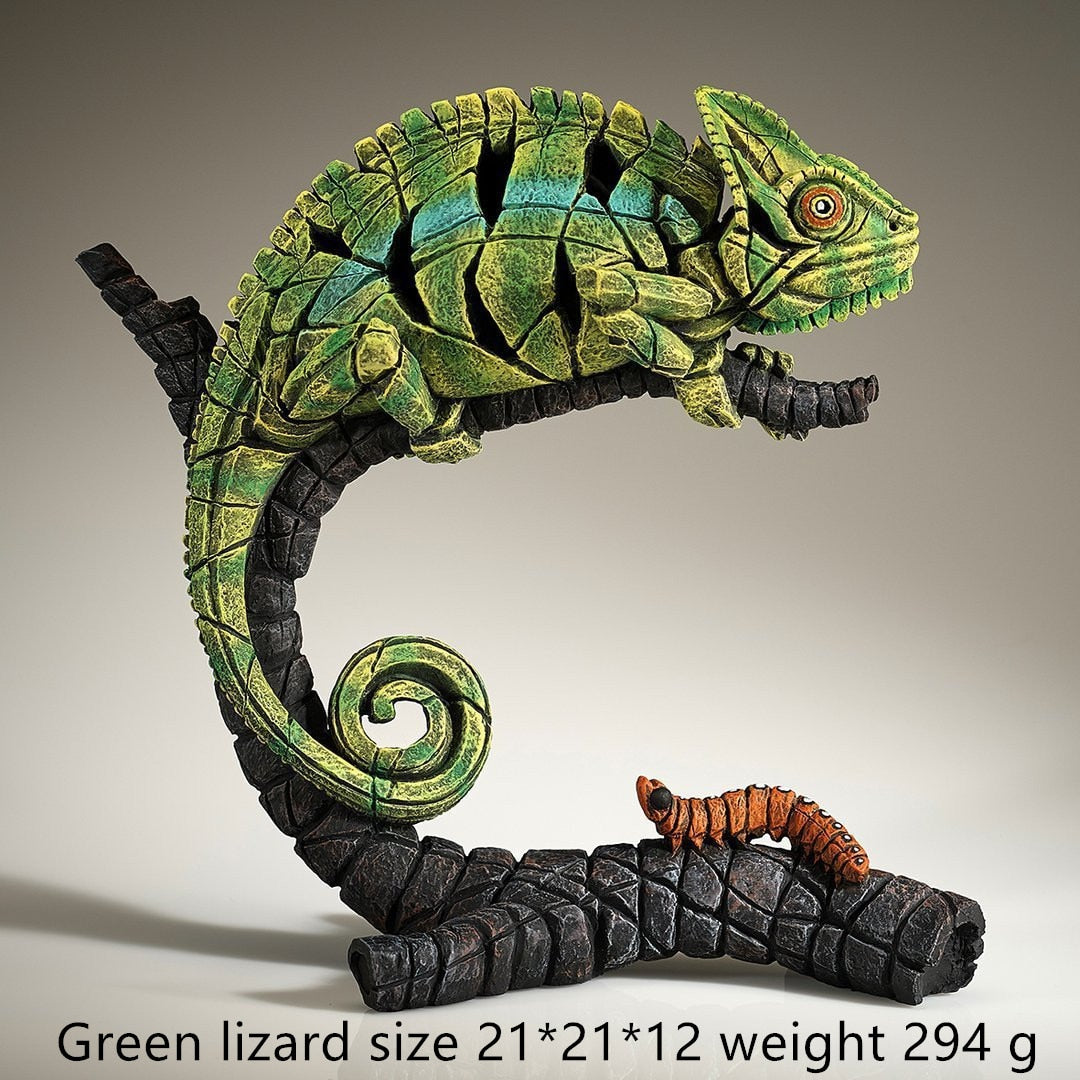 TEEK - Animal Sculpture Bust HOME DECOR theteekdotcom Lizard  