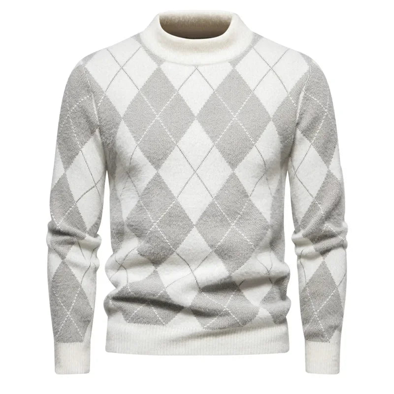 TEEK - Mens  Soft and Comfortable Knit Sweater SWEATER TEEK light gray-H12 S 