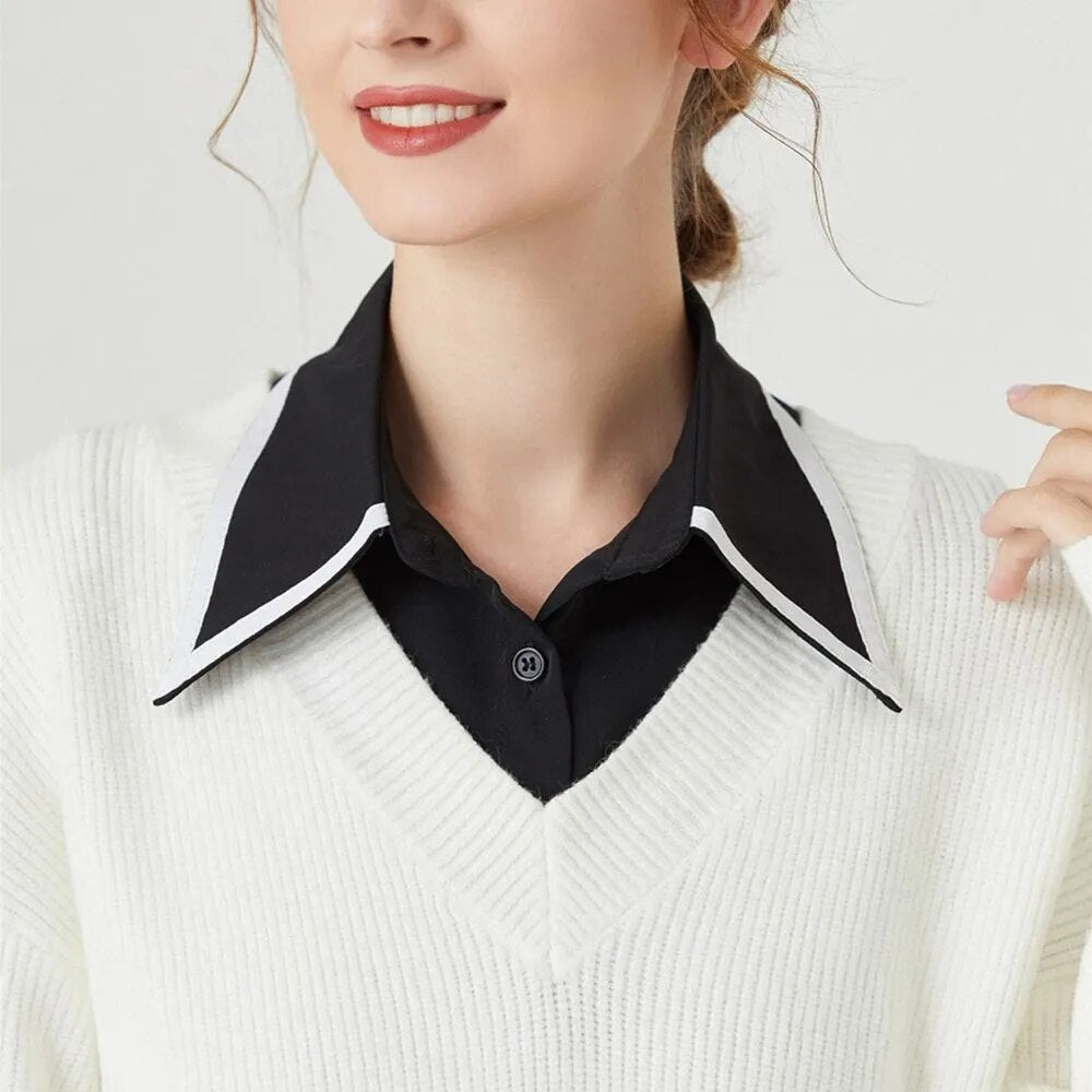 TEEK - Lapel Detachable Shirt Collars TOPS theteekdotcom   