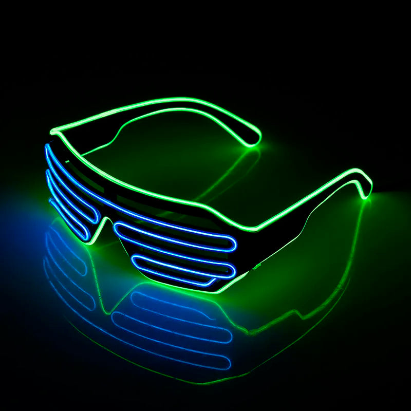 TEEK - LED Luminous Glowing Neon Glasses EYEGLASSES theteekdotcom H  