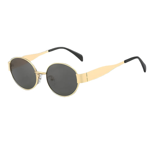 TEEK - Oval Retro Small Metal Sunglasses EYEGLASSES theteekdotcom