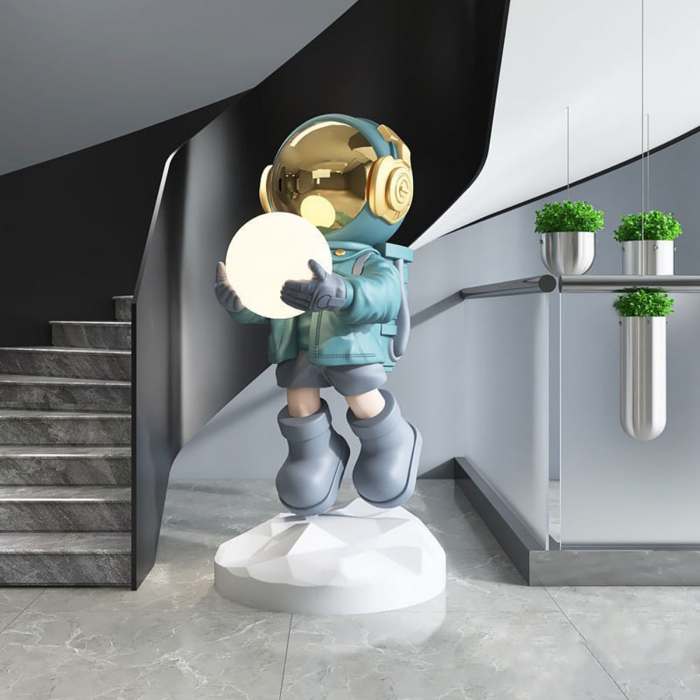 TEEK - Large Astronaut Floor Statue Lamp HOME DECOR theteekdotcom   