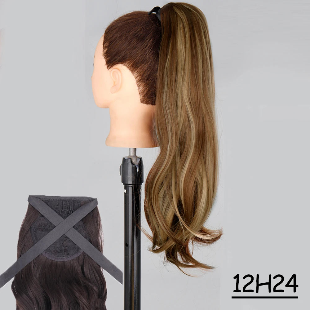 TEEK - Synthetic Long Tie Ponytail Extension