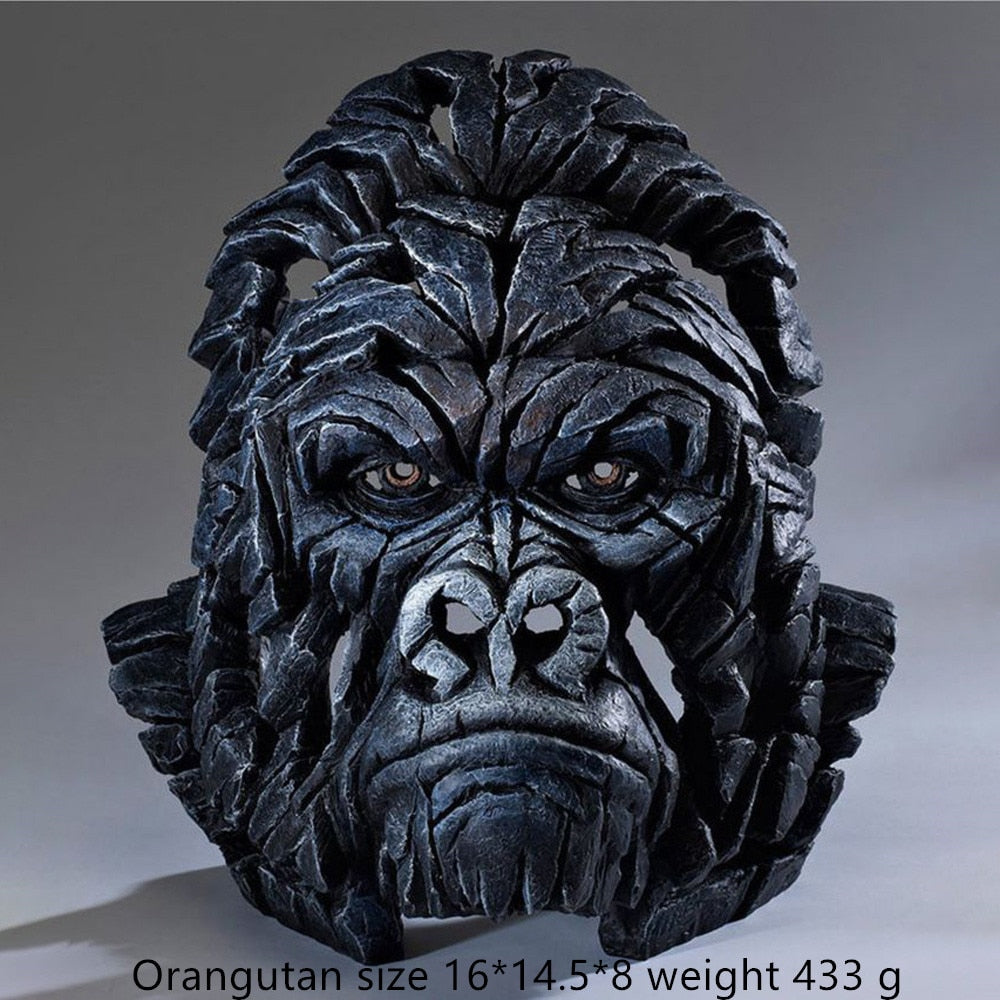 TEEK - Animal Sculpture Bust HOME DECOR theteekdotcom Gorilla  