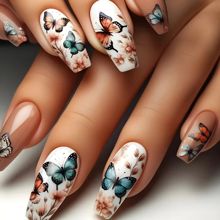 TEEK - 24pcs/set Fake Nails Set NAIL ART theteekdotcom 1937