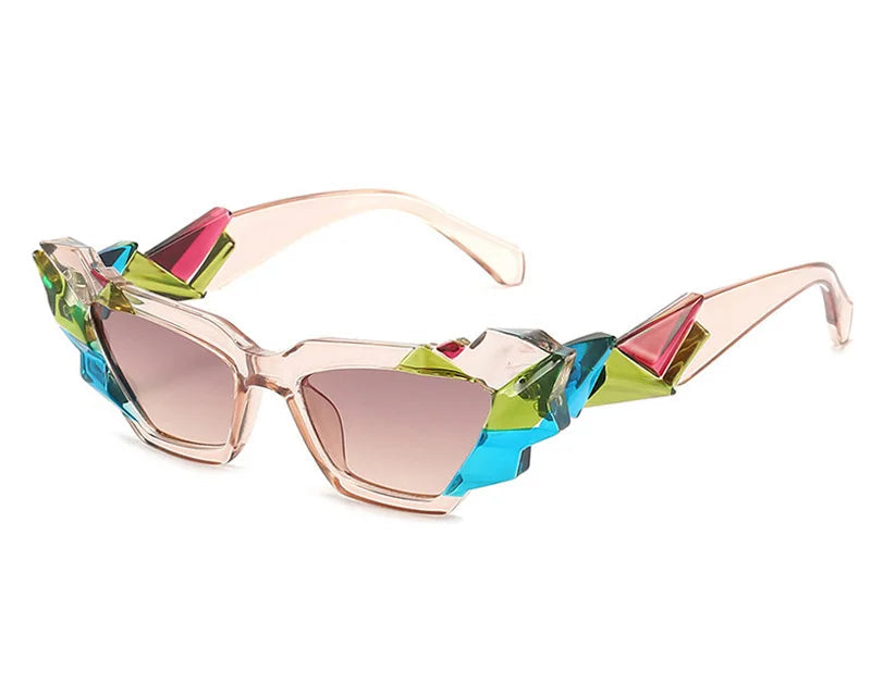 TEEK - Color Collage Cateye Sunglasses EYEGLASSES theteekdotcom