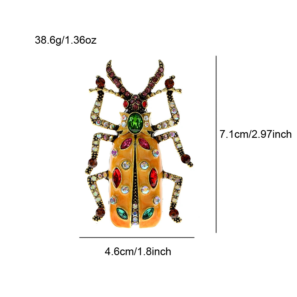 TEEK - Enamel Beetle Brooches JEWELRY theteekdotcom   