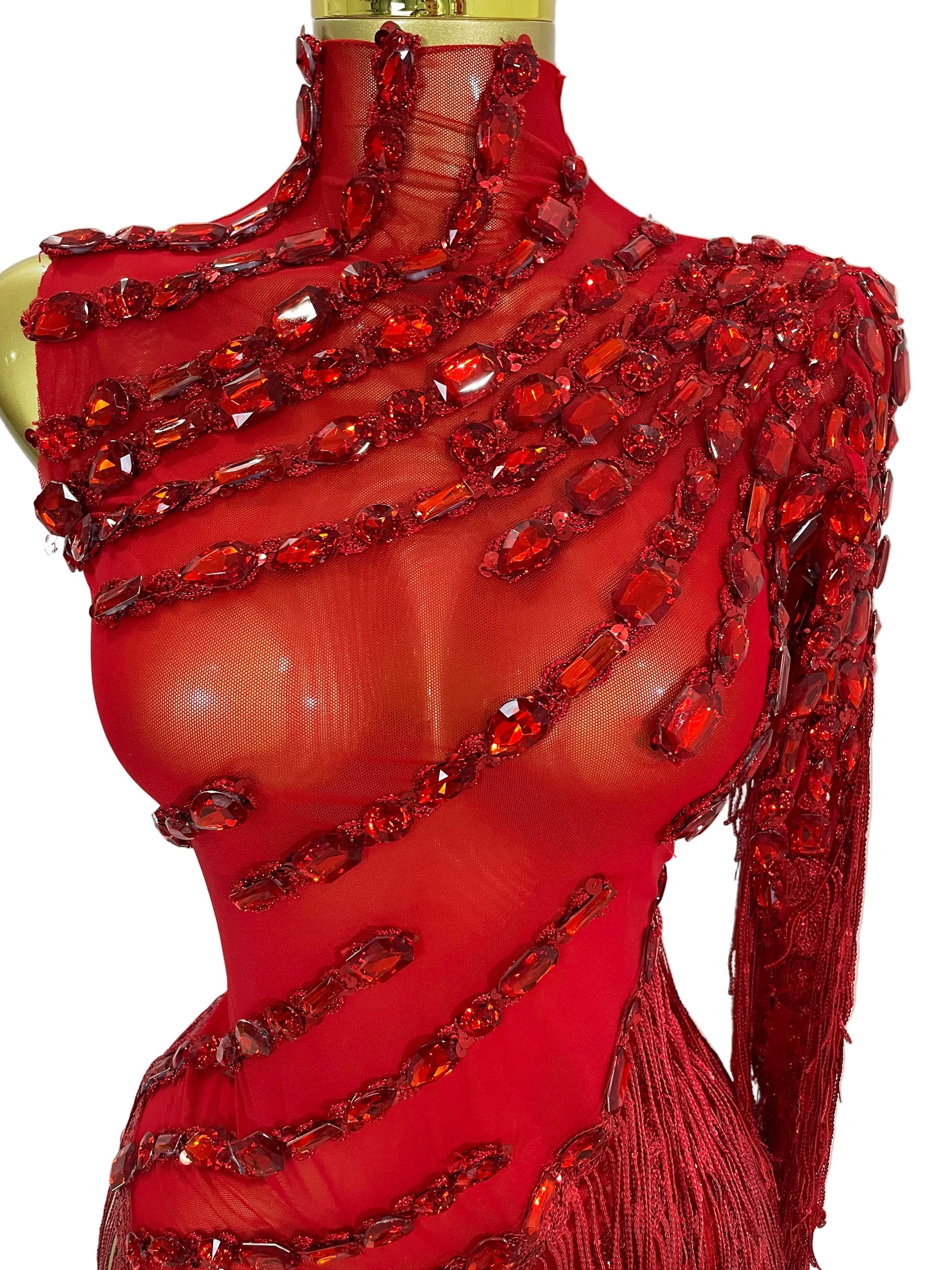 TEEK - Sparkly Tassel Sheer Dress DRESS theteekdotcom