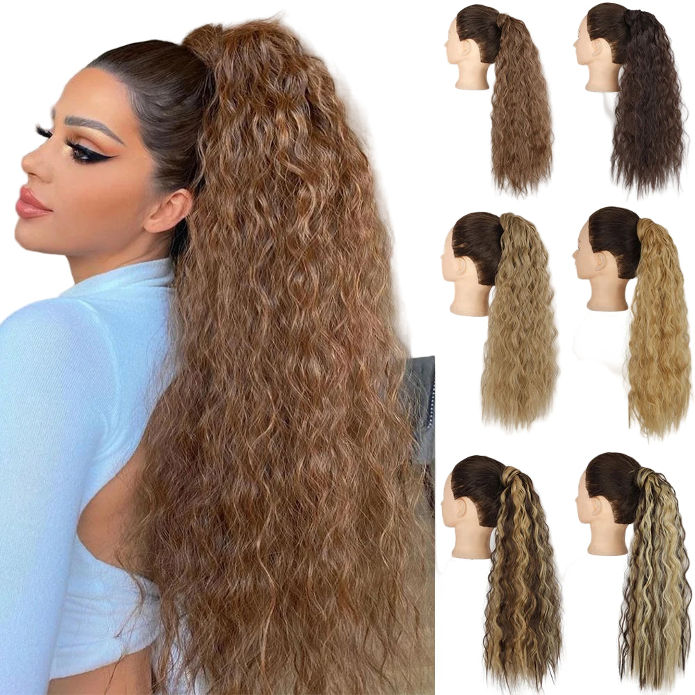 TEEK - Synthetic Long Tie Ponytail Extension HAIR theteekdotcom